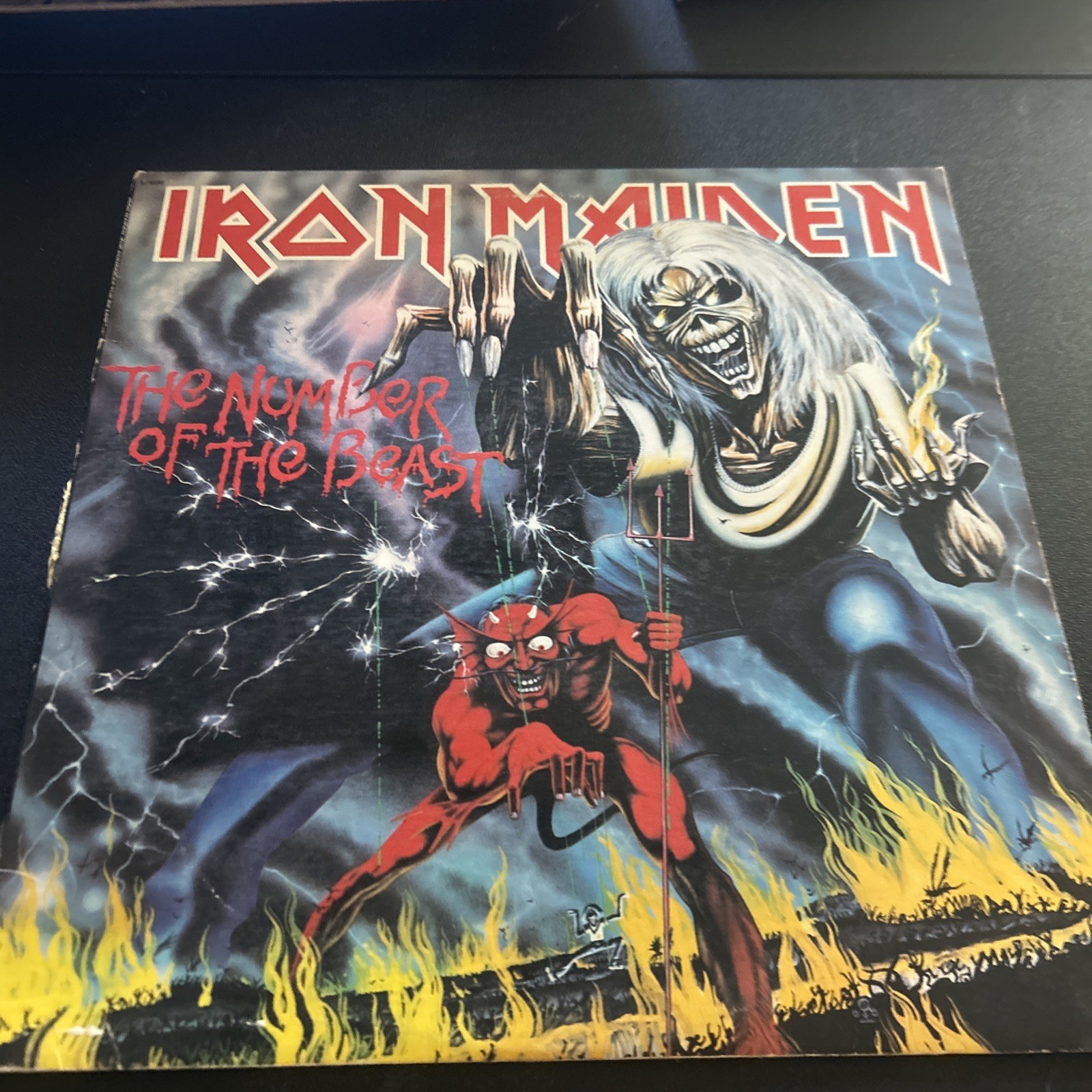 Vintage Iron Maiden The Number of the Beast Vinyl LP EMI 1982 12