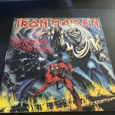 Vintage Iron Maiden The Number of the Beast Vinyl LP EMI 1982 12