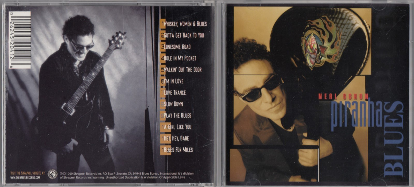 Schon, Neal - Piranha Blues (CD, 1999) ROCK JOURNEY