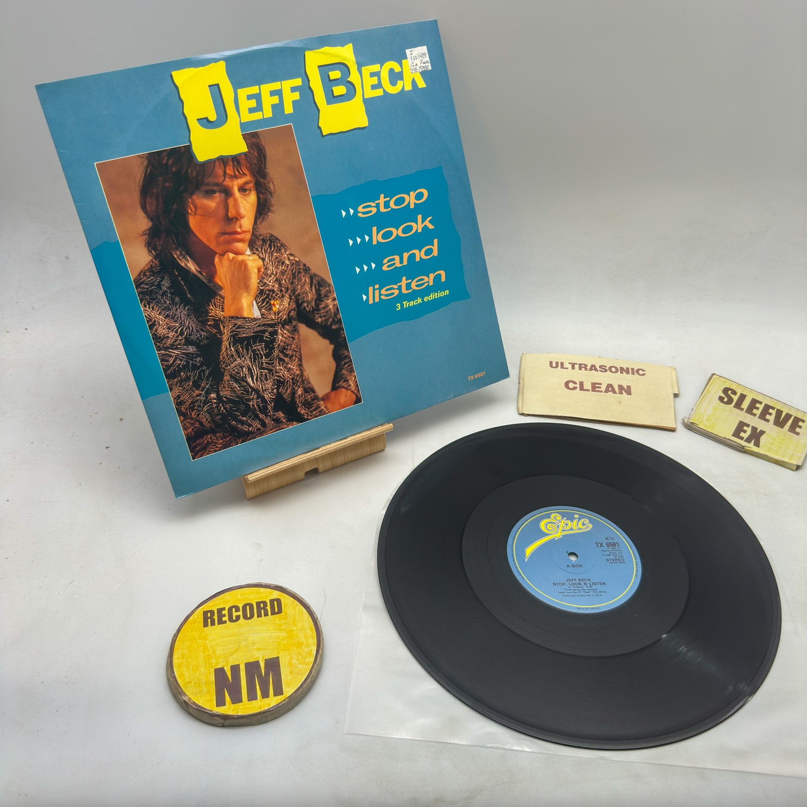 Jeff Beck - Stop Look And Listen NM/EX 1985 Ultrasonic Clean Vinyl
