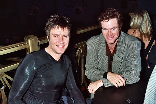 Simon Le Bon David Keith at Hard Rock Cafe Opening Night Party at - Old Photo