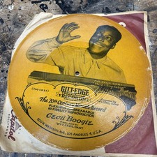 Picture Record African American Cecil Gant I Wonder Boogie Gilt Edge 78 RPM picture