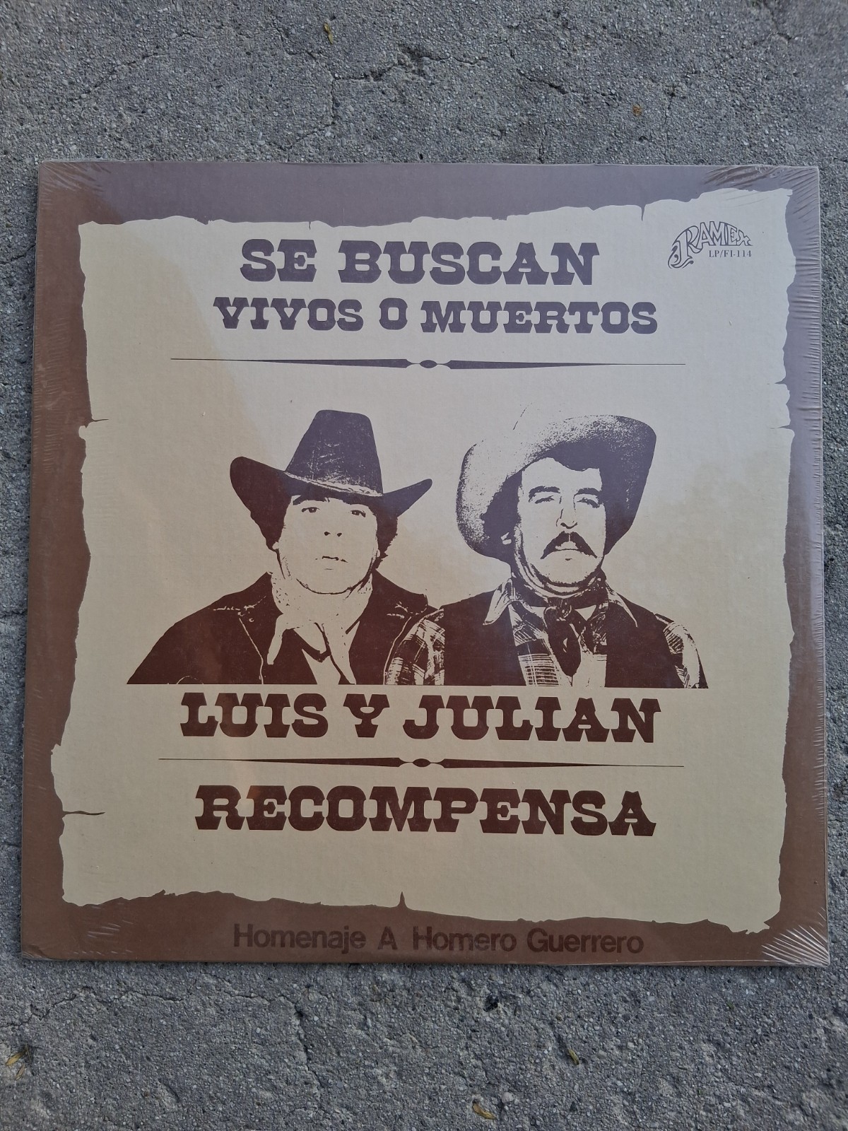 LUIS Y JULIAN - HOMENAJE A HOMERO GUERRERO DE LOS CADETES DE LINARES LP NUEVO NM