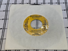 Thee Dupremes I'm So Happy / So In Love With You 45 Single 1st Issue MEGA RARE picture