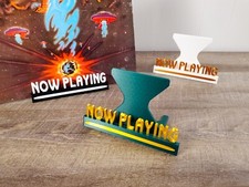 Retro Now Playing Display Stand for Vinyl Records - Tabletop Album Sleeve Holder picture