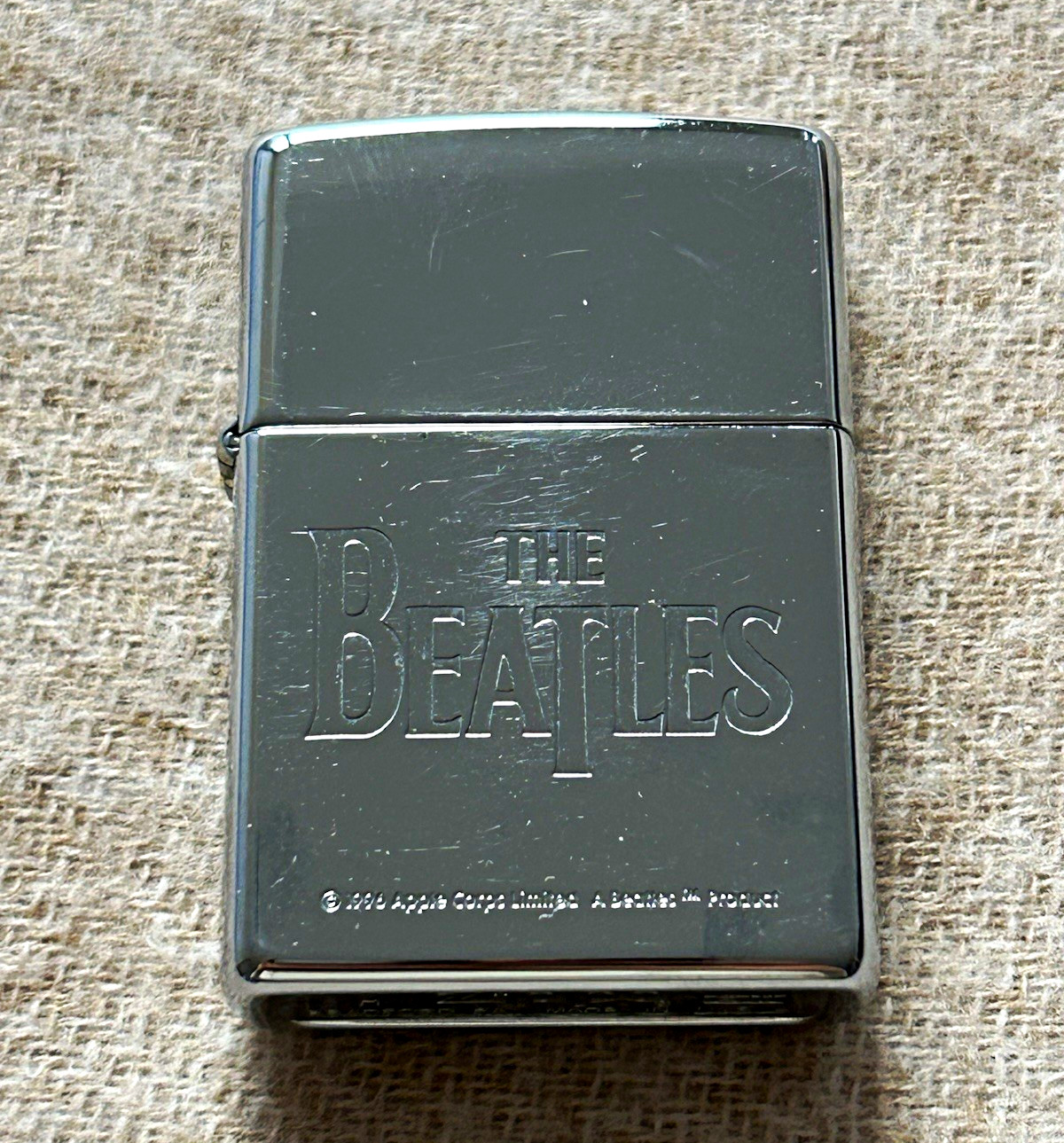 Zippo The Beatles Logo Lighter Vintage 1997 Chrome Rare Unstruck H XIII No Box
