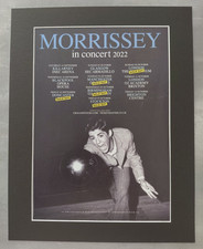 Morrissey 2022 UK Tour Advert Original Tour Advert Mounted 14x11 picture