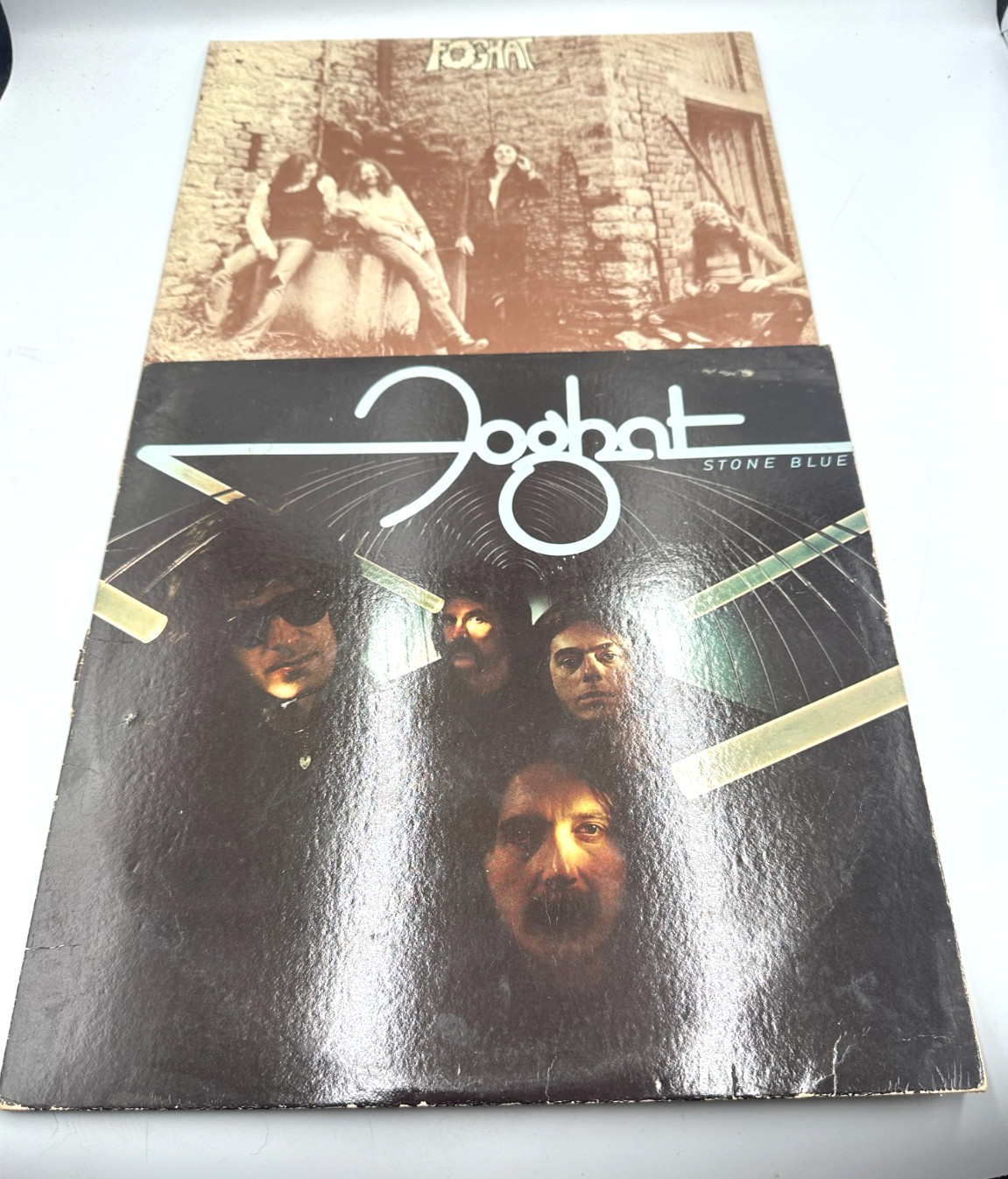 Foghat Stone Blue and Self Titled Viynl LPs 33 RPM