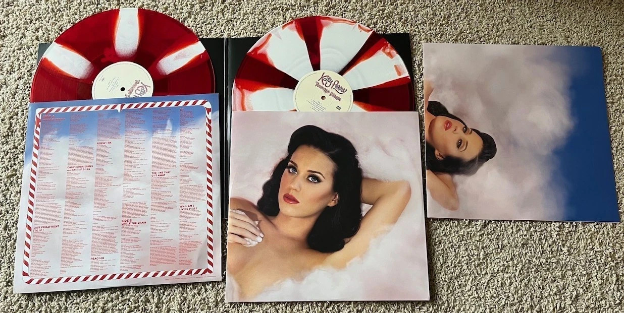 Katy Perry—Teenage Dream Peppermint Pinwheel Vinyl 2023 w/ Poster