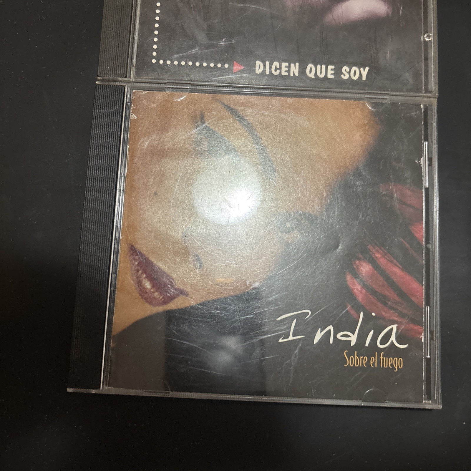 La India CD lot of 2  Dicey Que Soy & Sobre el Fuego SALSA