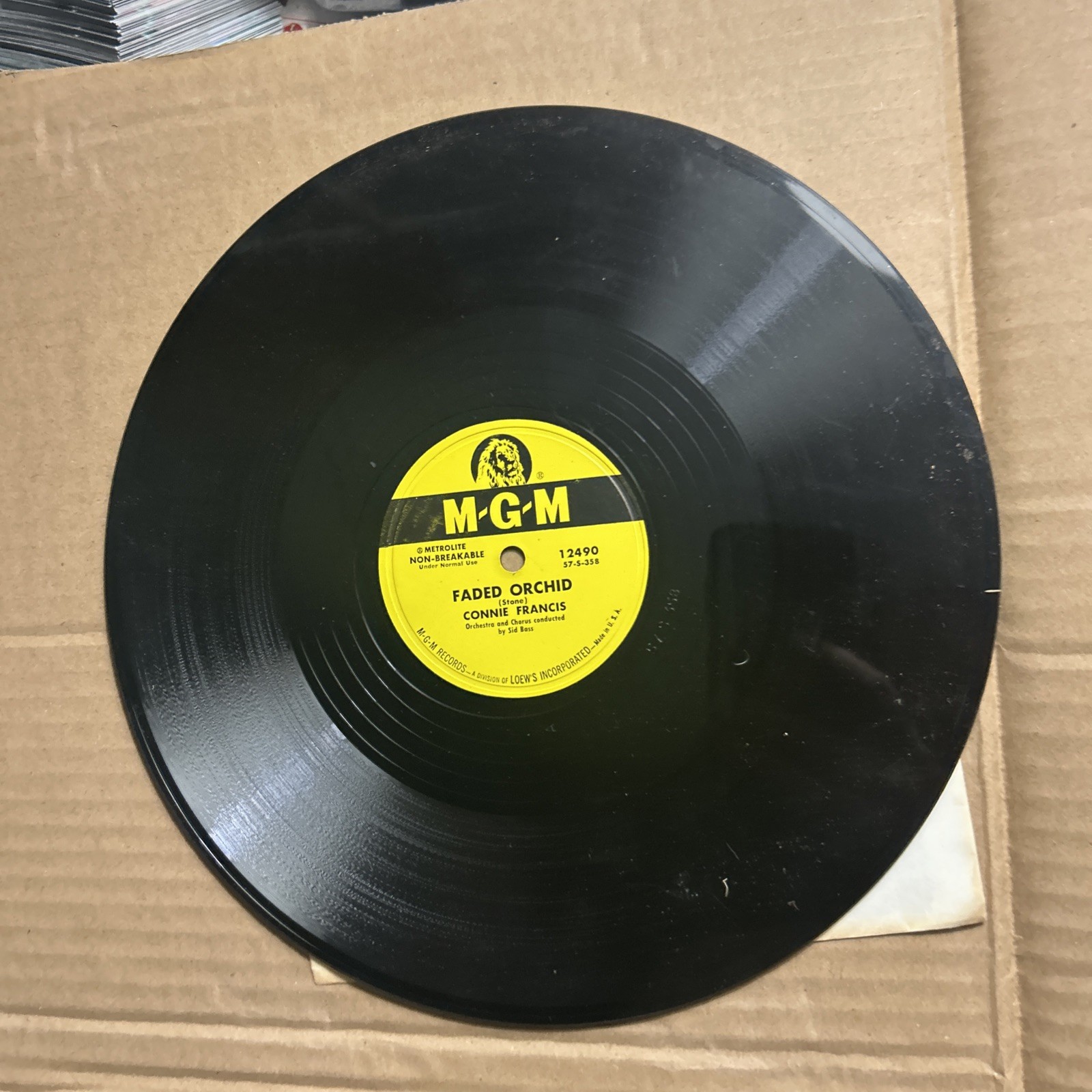 Connie Francis Faded Orchid/EIGHTEEN 18 MGM 78 10\