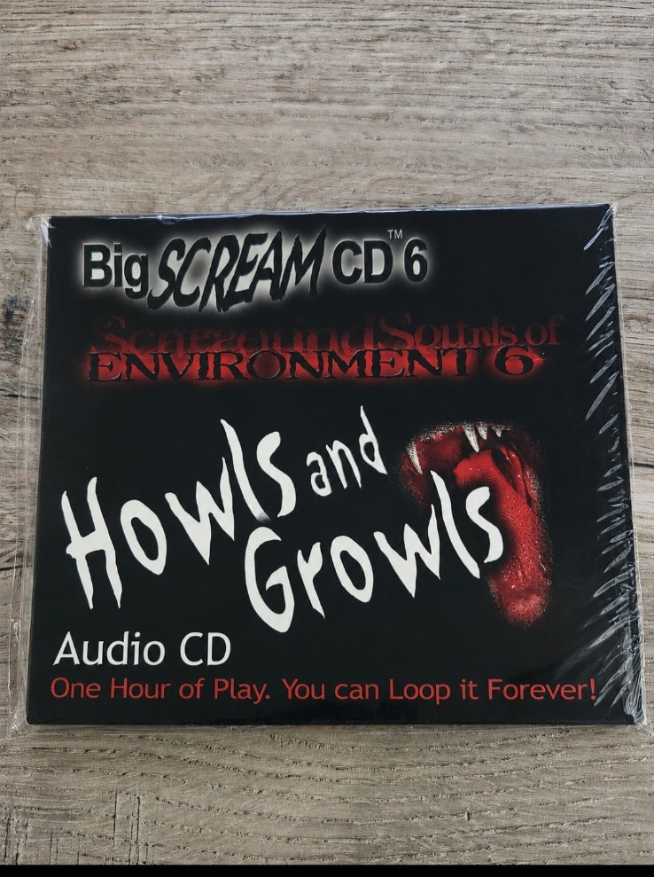 Big SCREAM CD 6 – Howls & Growls Sound Effects CD 2005 Horror Ambient