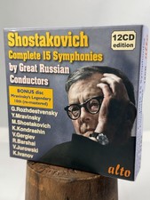Shostakovich Complete 15 Symphonies Great Russian Conductors 12 CD Alto ALC 3143 picture
