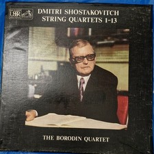 Shostakovich String Quartets Nos. 1-13 The Borodin Quartet 6-LP Box SLS 879. UK picture