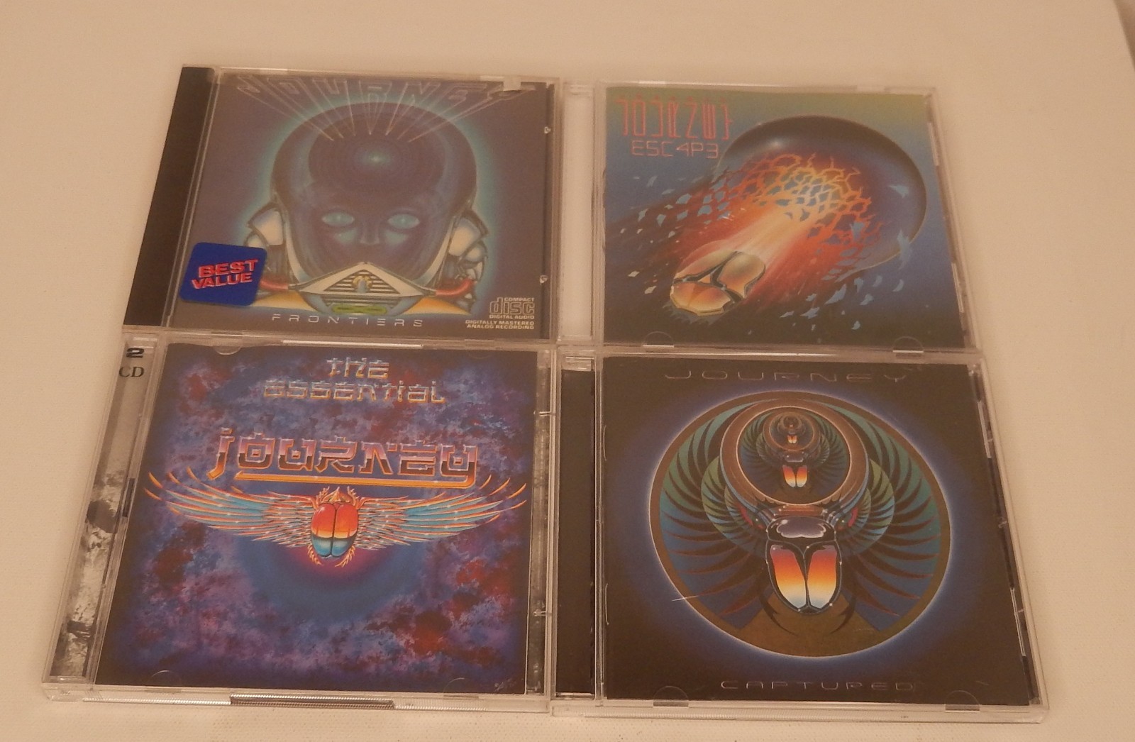 4 CD Lot of Journey-Frontiers/Captured/Escape/The Essential-Steve Perry.