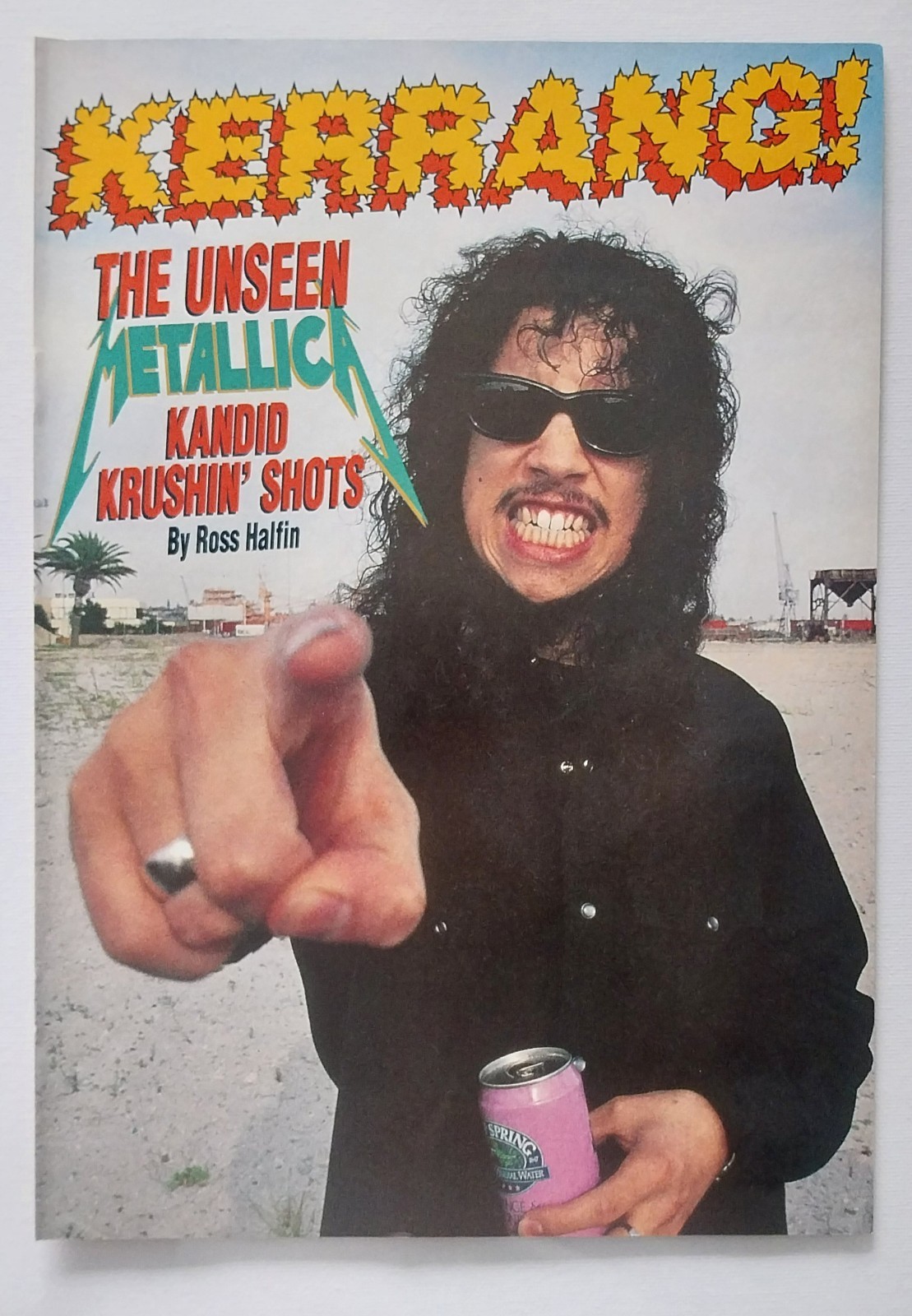 Vintage Metallica 8 page Poster Special from KERRANG no. 472 4 Dec 1993.