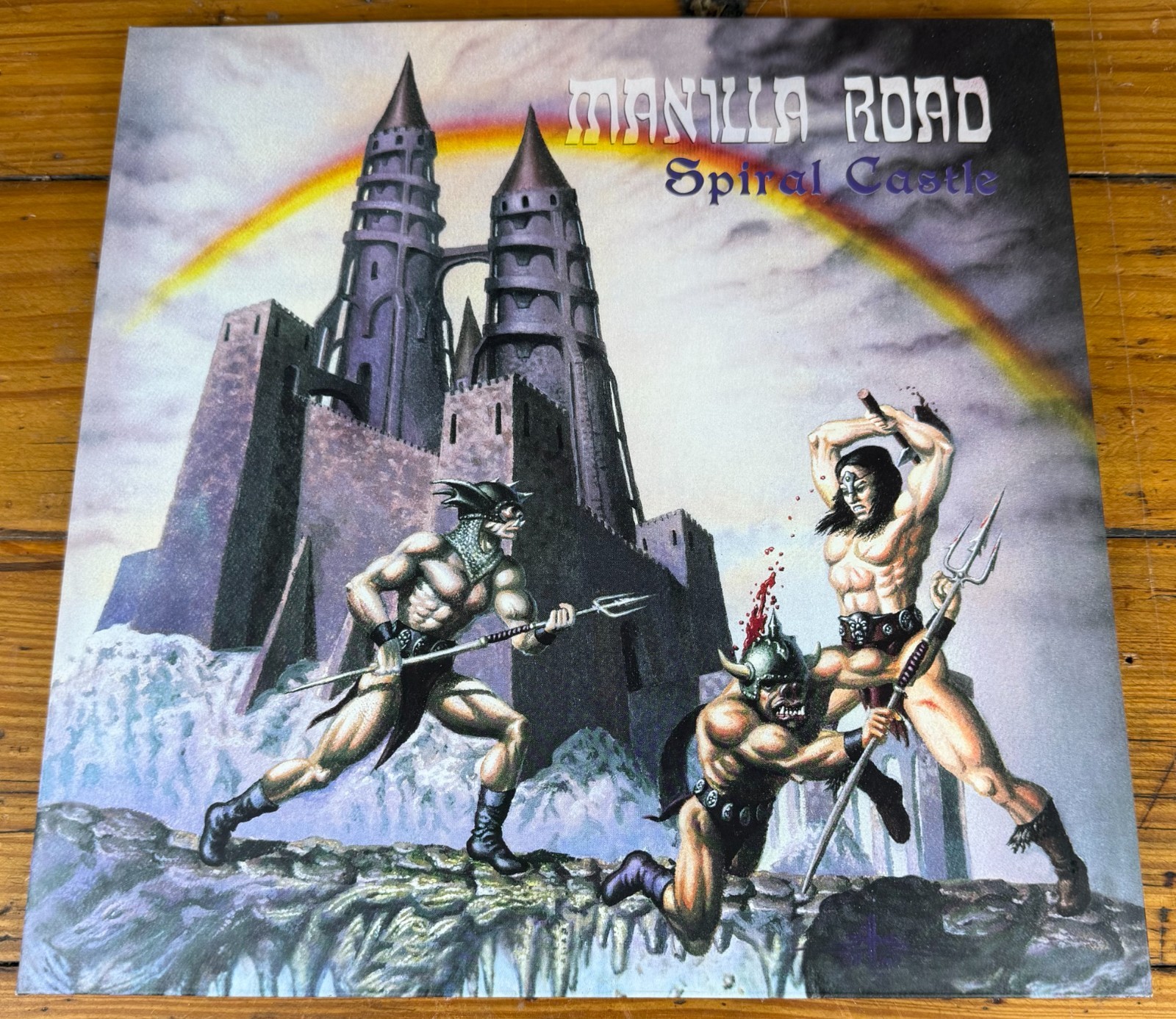 Manilla Road Spiral Castle LP 2012 High Roller HRR 243 Black Vinyl Poster