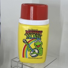 Vintage 1979 Muppet Movie Thermos 70s Kermit Jim Henson rainbow banjo picture