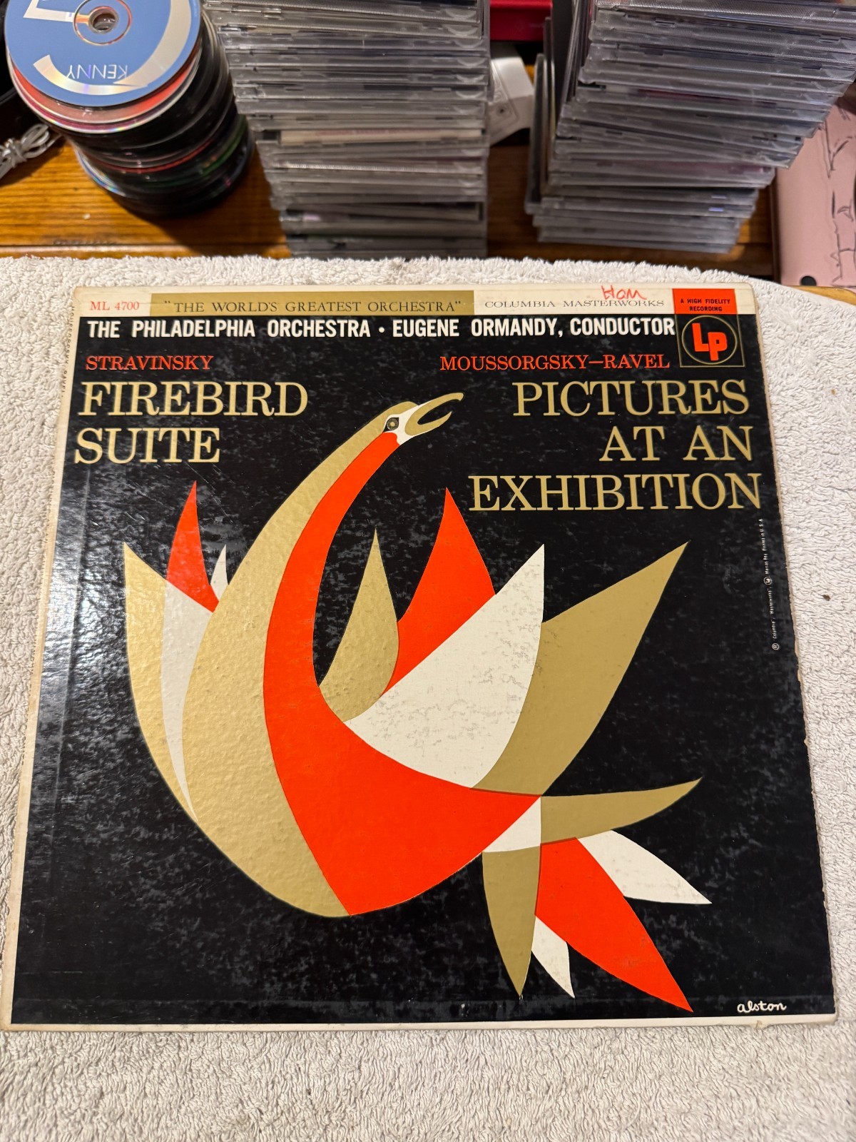 Stravinsky Firebird Suite/Moussorgsky-Ravel Pictures at an Exhibition LP - GOOD