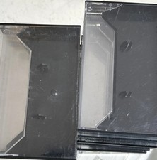 Lot Of 8 Empty Cassette Containers  Black/Clear) Vtg But Not Junk picture