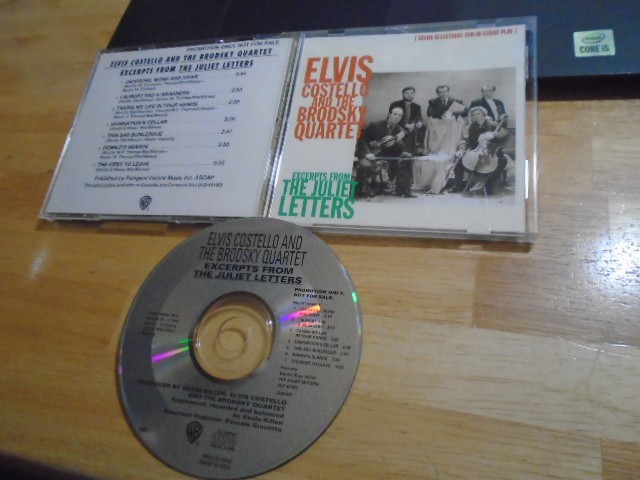 RARE PROMO Elvis Costello Brodsky Quartet CD 7 track sampler Juliet Letters 1993