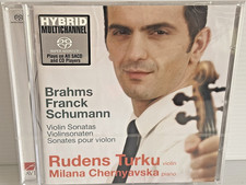 Rudens Turku Violin Sonatas Brahms Franck Schumann Audio CD Factory Sealed NEW picture