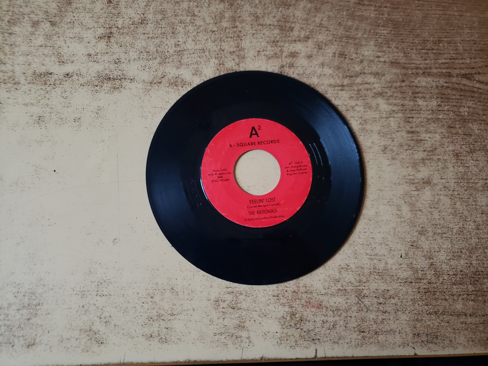 MEGARARE 1960s VG+ The Rationals – Leavin' Here / Respect 104 45