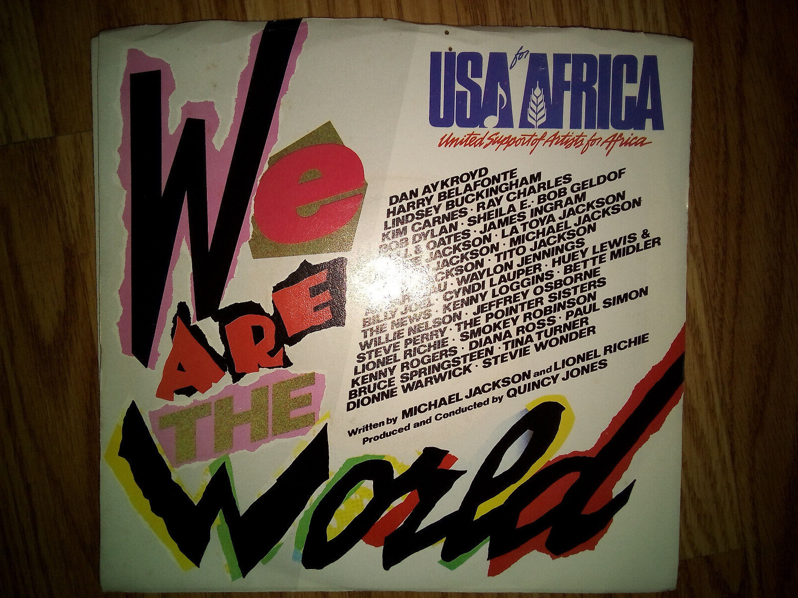 USA for AFRICA-We Are The World-45 Single-1985-original pressing/Michael Jackson