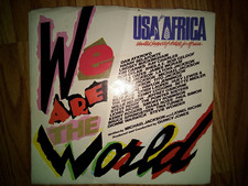 USA for AFRICA-We Are The World-45 Single-1985-original pressing/Michael Jackson picture