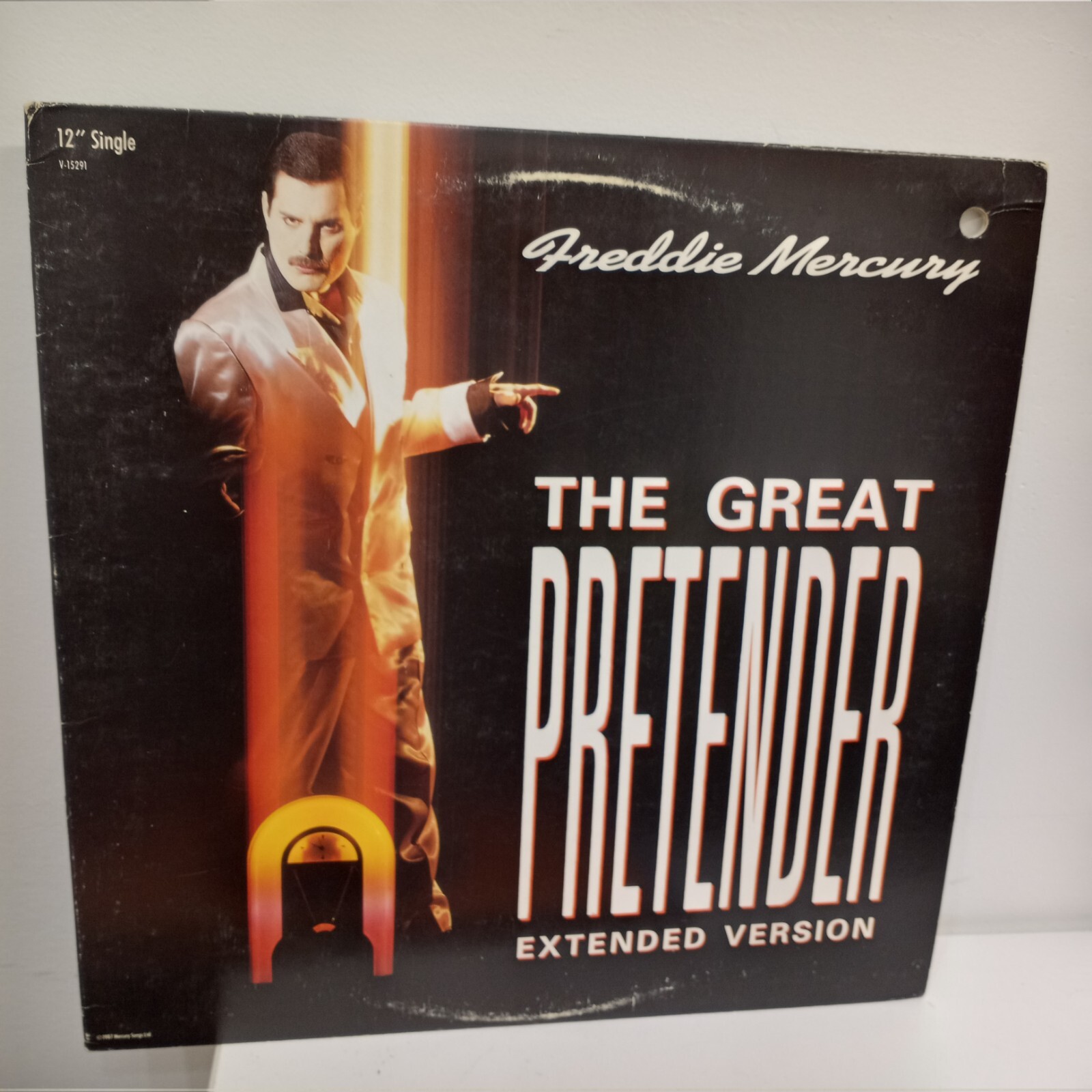 Vintage Freddie Mercury The Great Pretender Vinyl Record Album Extended Version