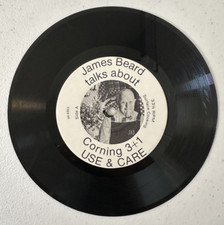 James Beard Talks About Corning Ware 3+1 cooking voice VTG LP chef 45 33 1/3 7