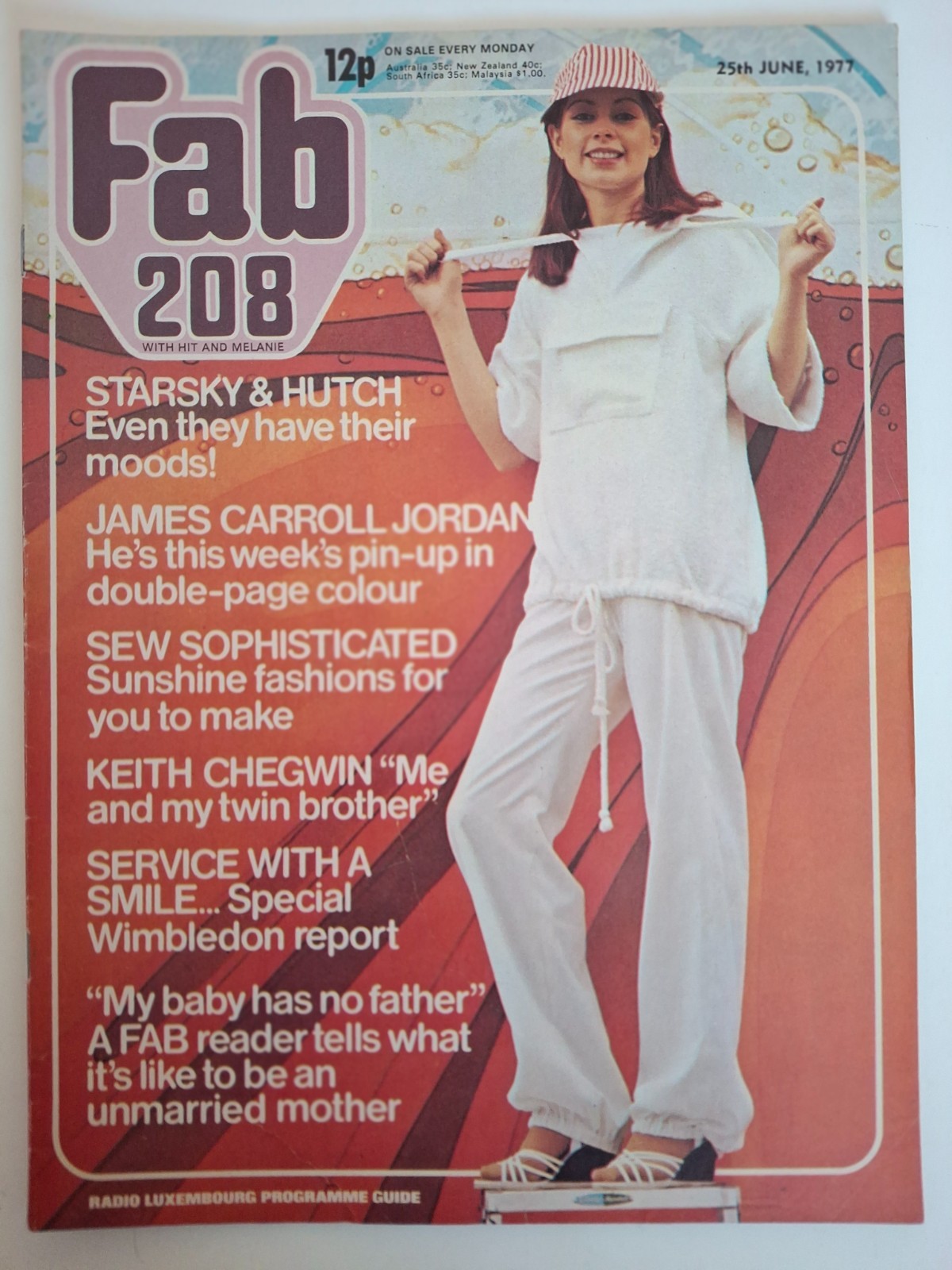 FAB 208 JUNE 1977 MAGAZINE STARSKY ARTICLES FULL POSTER EXCELLENT CONDITION