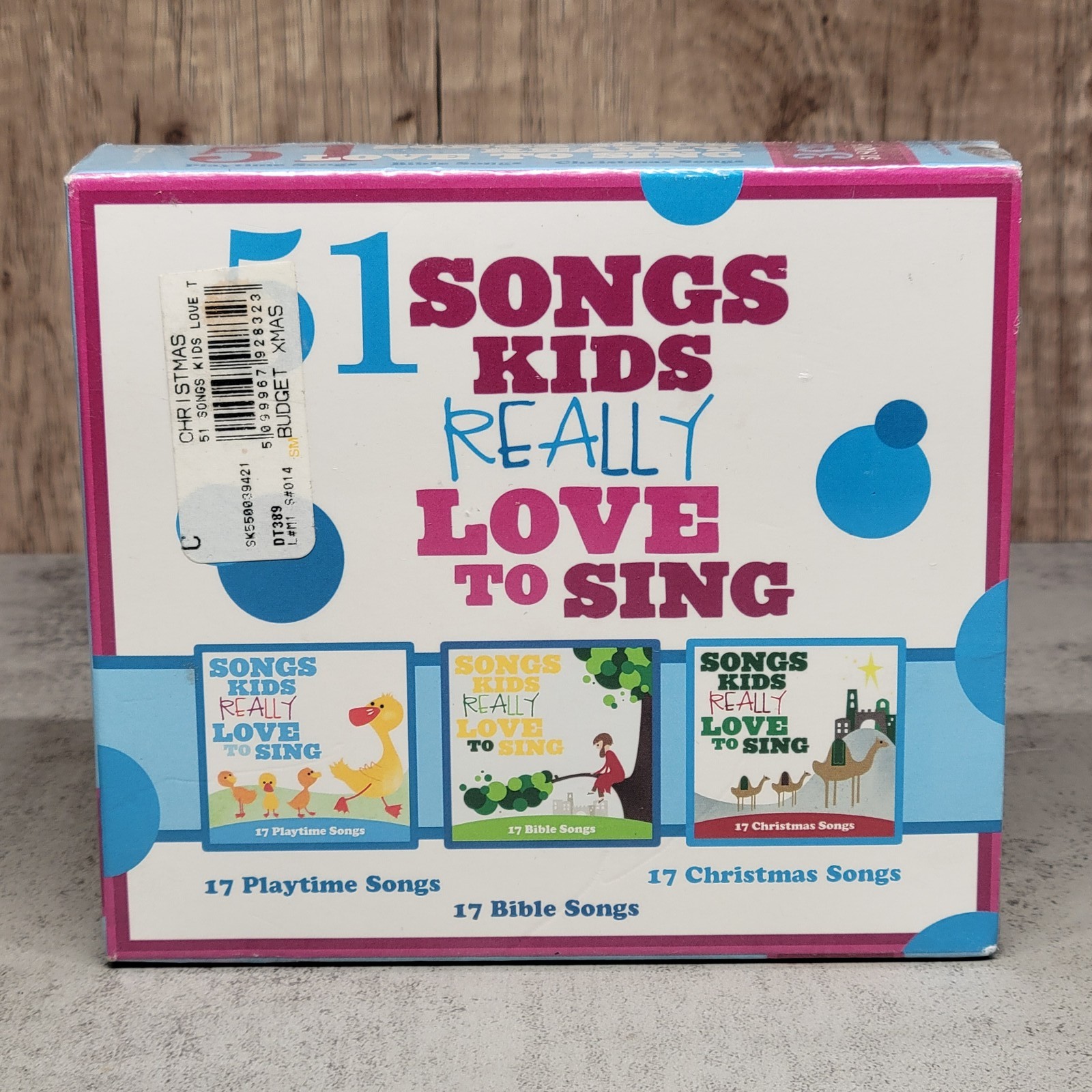 51 Songs Kids Really Love to Sing 3 CD Box Set Playtime Bible Christmas Music