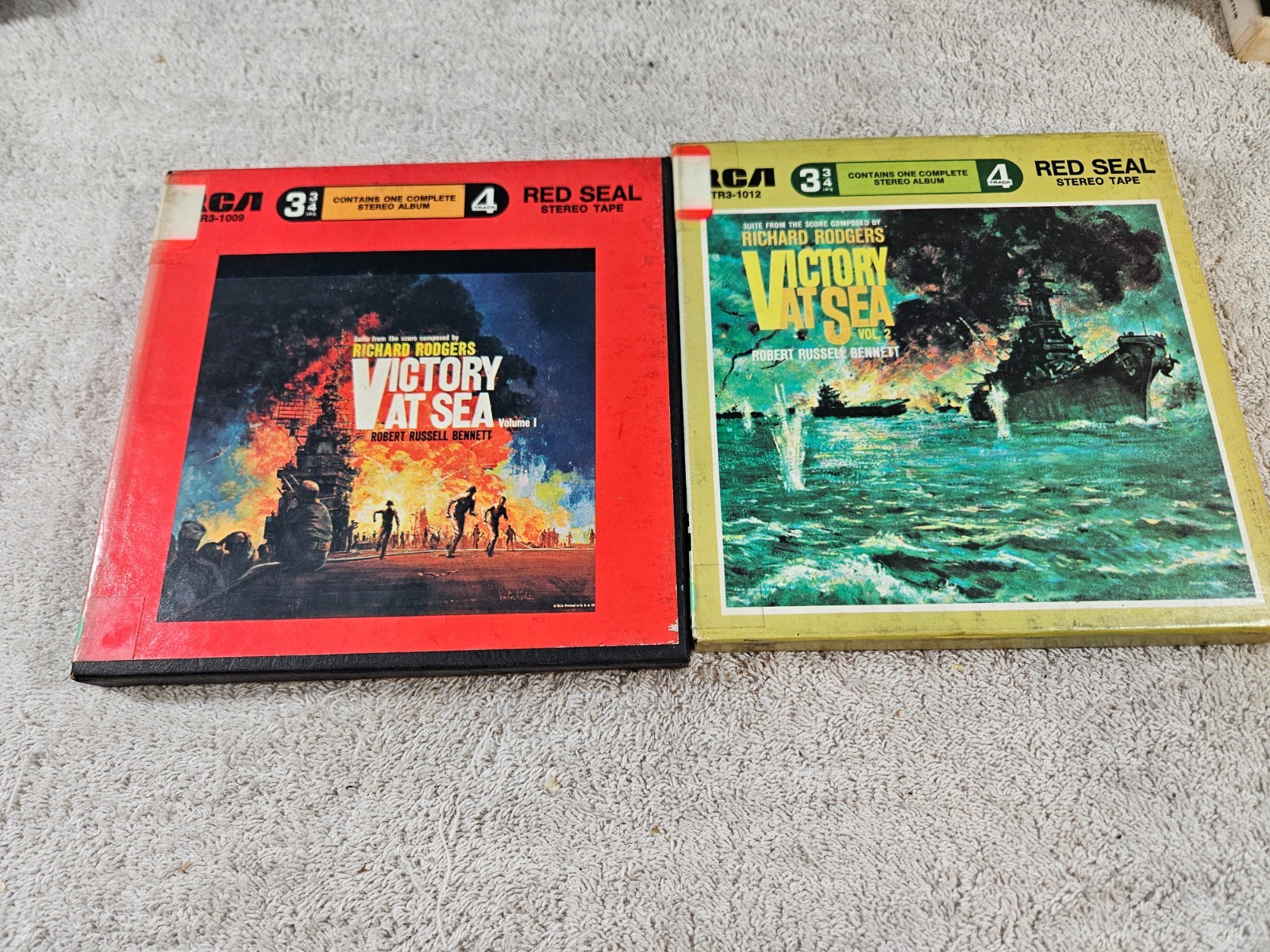 Richard Rodgers- Victory At Sea Reel-To-Reel Tapes. Play-tested