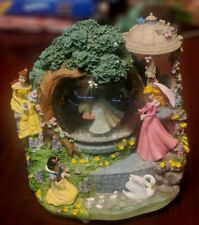 Vintage Disney Princess Garden Tea Party Musical Snowglobe  picture