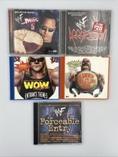 WWF WWE CD Lot 5 Forceable Entry Agggression The Music Vol 5 WOW Slammin Hits picture