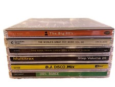 Vintage Music CD Lot of 6 - 80s Pop, Soul Train Christmas, Disco, Dance Mixes picture