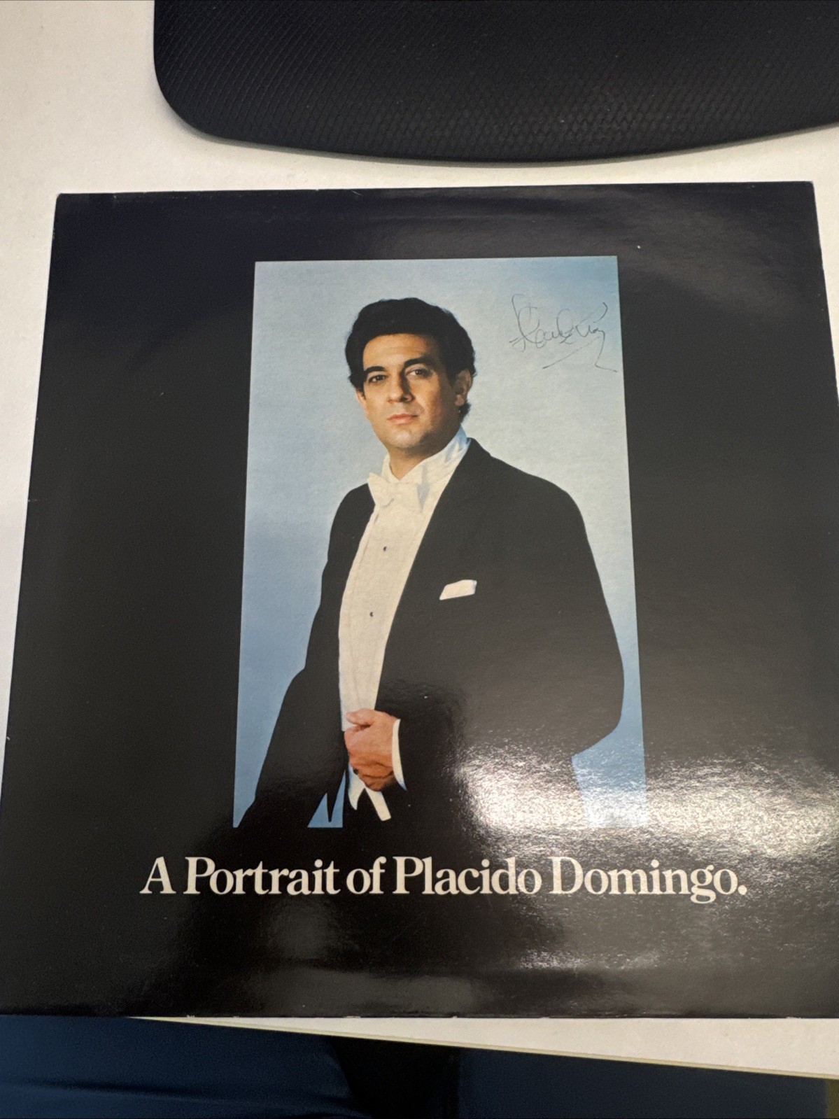 A Portrait Of Placido Domingo Autographed Vinyl Placido Domingo