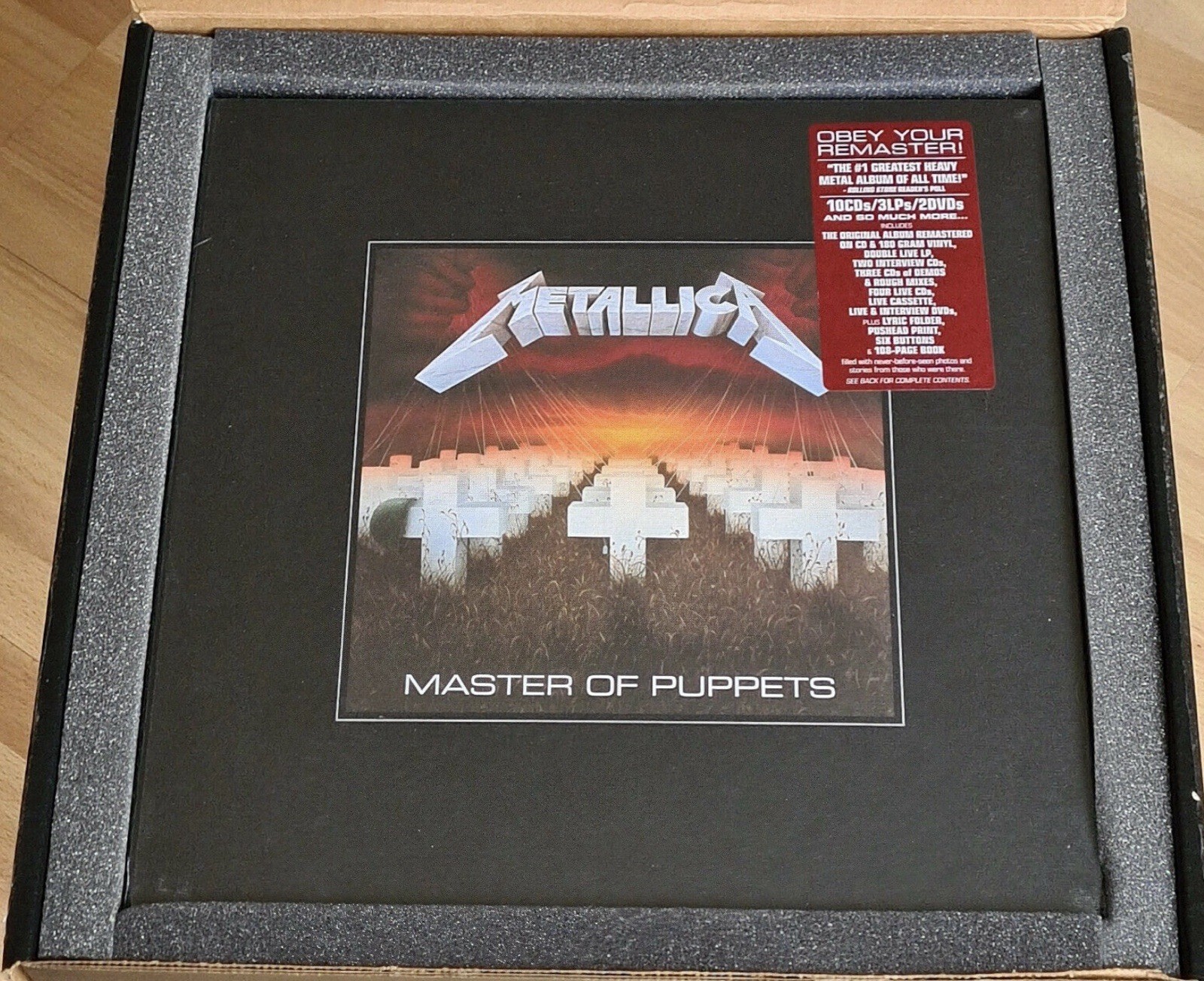 Metallica Master of Puppets Remastered Deluxe Edition CD Album Box Set