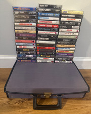 🎵 Lot 42 Cassette Tapes Jazz Blues R&B Pop Hip Hop + Storage Case picture