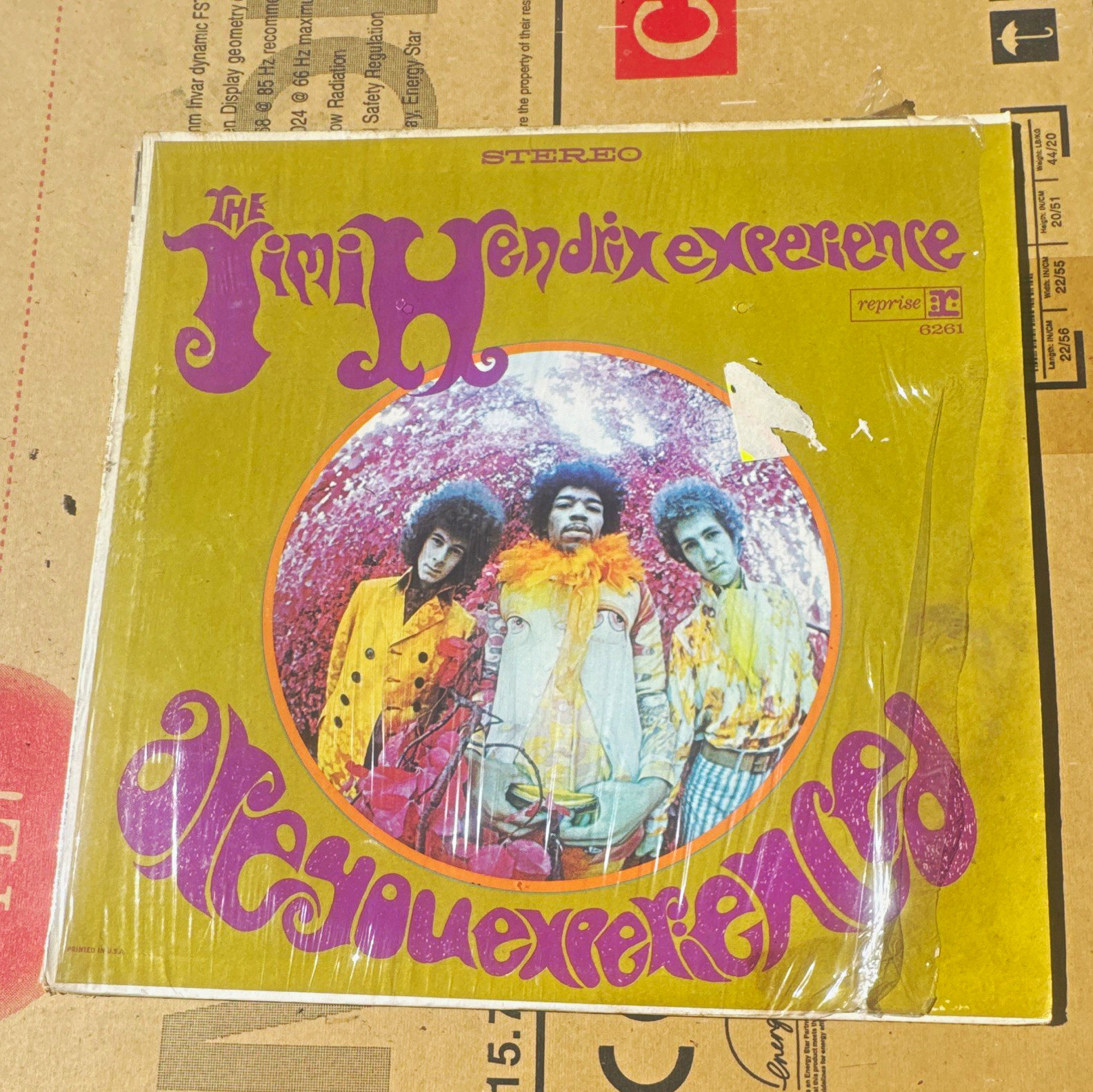 The Jimi Hendrix Experience Are You Experienced Vinyl LP Stereo Reprise 6261