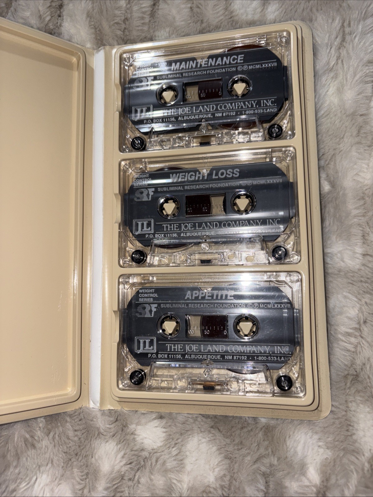 The Joe Land Company Subliminal 3 Cassettes Weight Loss Maintenance Appetite