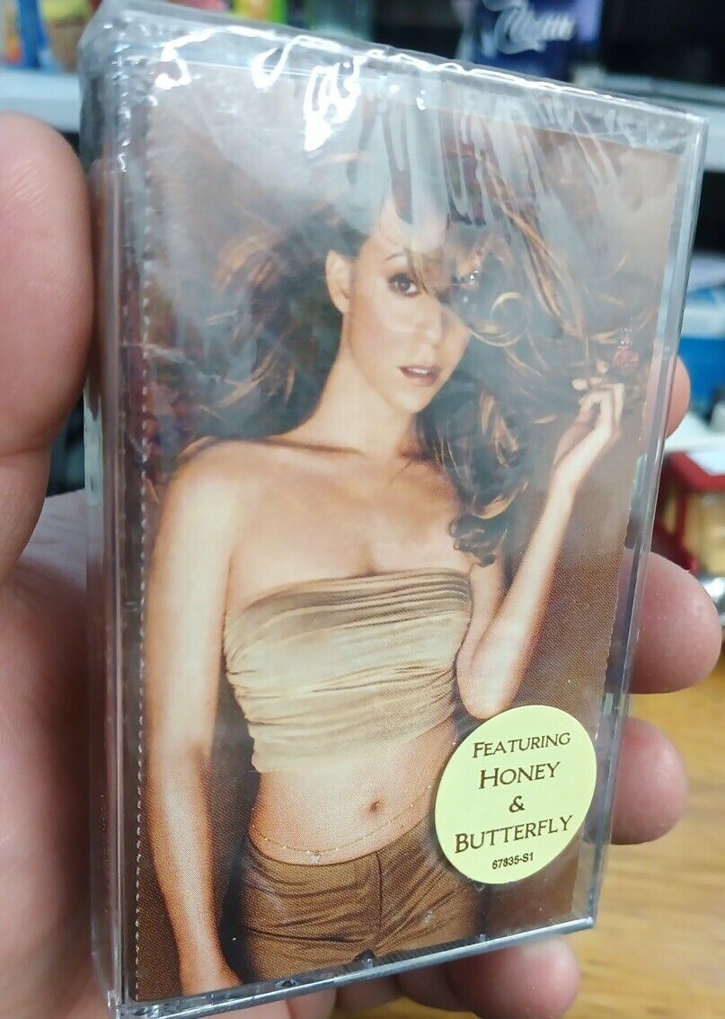 Sealed Mariah Carey Butterfly Cassette Tape Hype Sticker  1997 RARE VINTAGE NOS