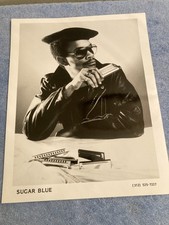VINTAGE PRESS PHOTO SUGAR BLUE HARMONICA PLAYER ON ROLLING STONES MISS YOU picture