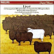 LISZT HUNGARIAN RHAPSODIES Kurt Masur Gewandhaus Orchestra PHILIPS New Sealed picture