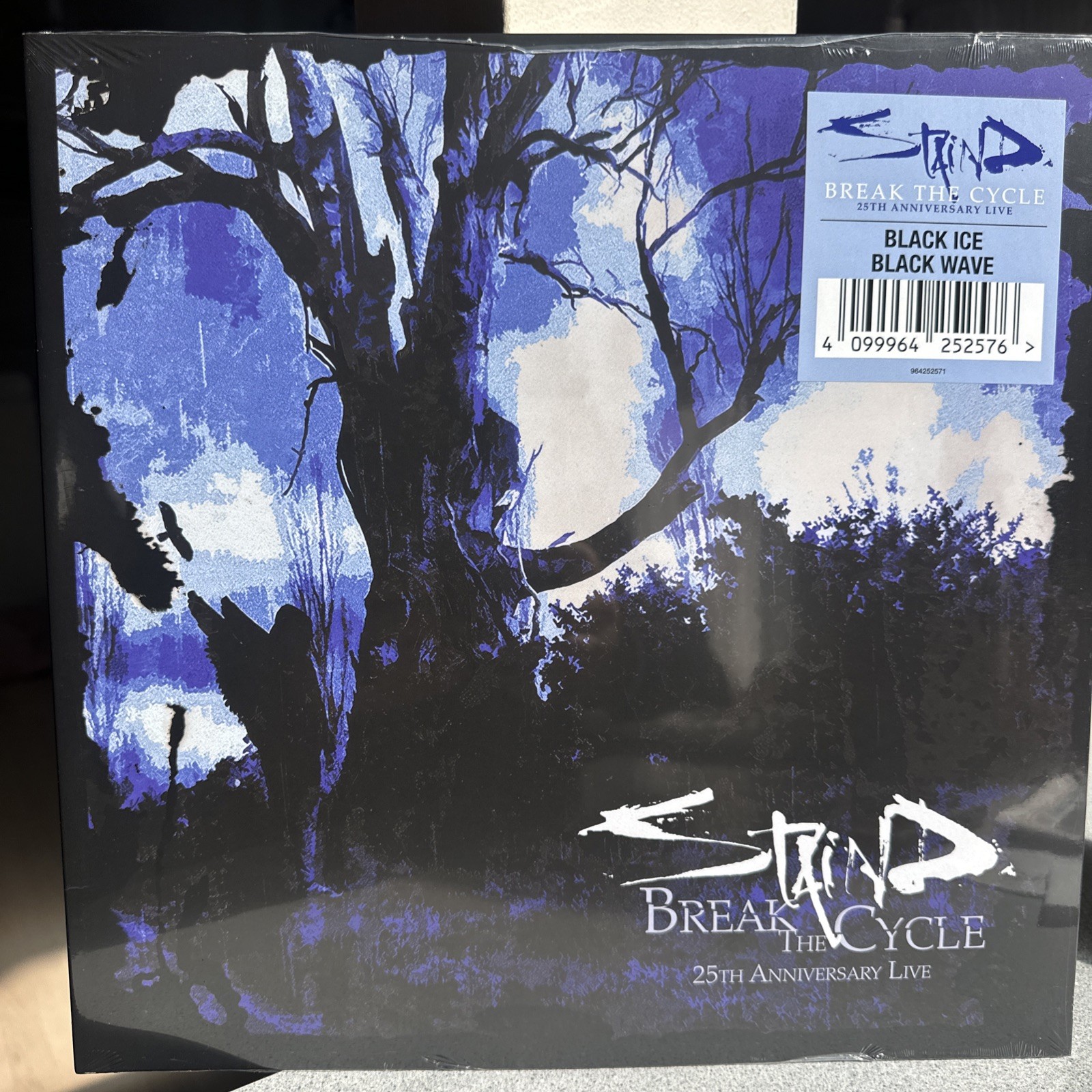 STAIND Break the Cycle 35 Anniversary Live Exclusive Black Ice Black Wave Vinyl