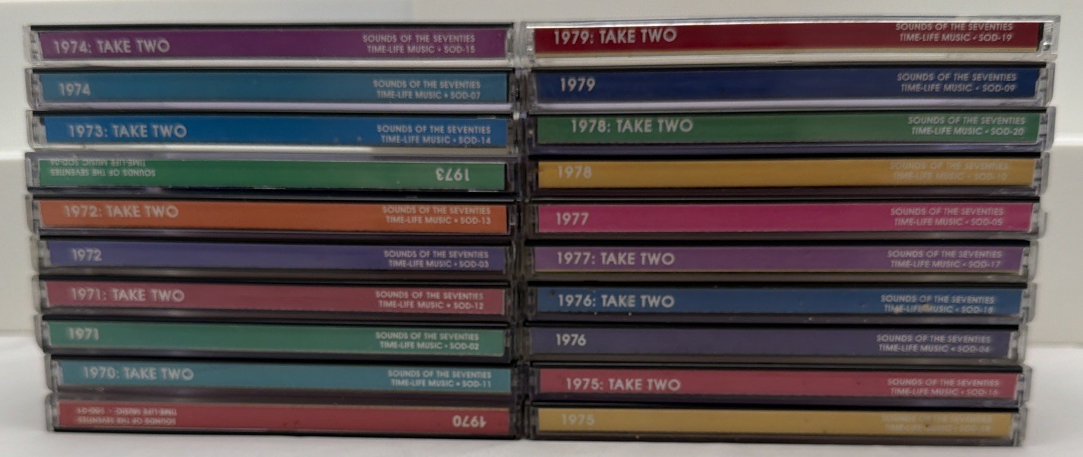 Time Life Sounds Of The 70s 20 CD Lot 1970-1979