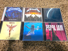 Nirvana Metallica Pearl Jam CD Lot: Nevermind, In Utero, Master of Puppets picture