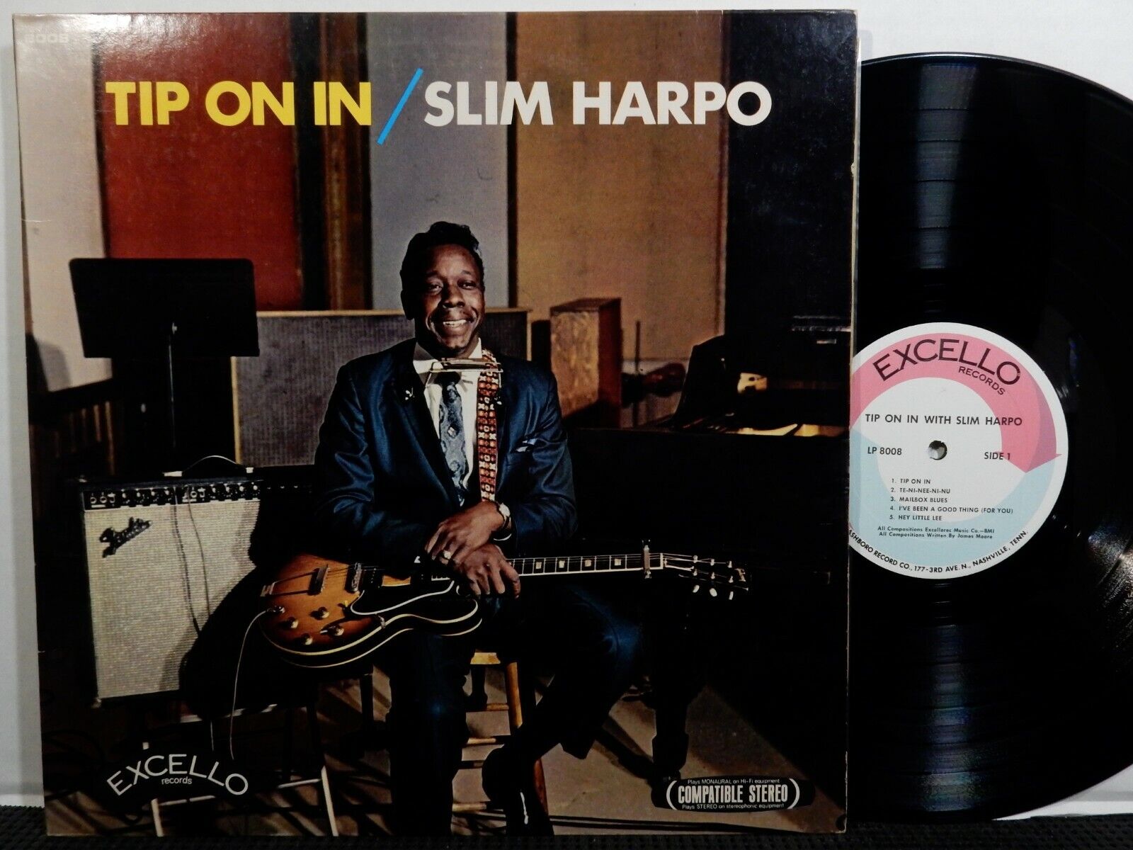 SLIM HARPO Tip On In LP EXCELLO 8008 STEREO 1968 Blues