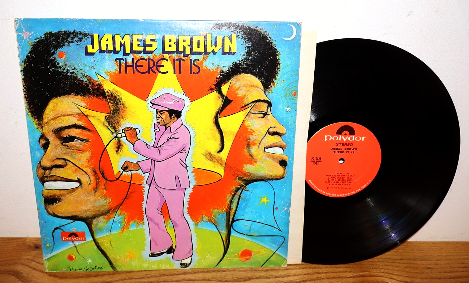 JAMES BROWN - There It Is LP - 1972 Polydor 1st Press 1F 1F Sterling, Clean VG++